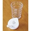 NRS Healthcare Clear Easy Grip Beaker Cup and Lid, 200 ml