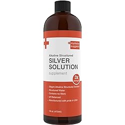 Structured Colloidal Silver Liquid Solution 30ppm Mineral Alkaline 16 Oz Supplement