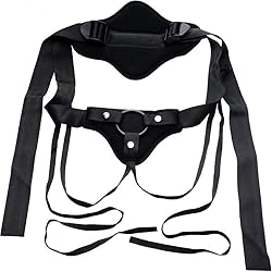 Frisky Peg Me Universal Padded Strap-On Harness with Back Support, Black, AD471