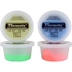CanDo Theraputty Exercise Material - 2 oz - 4-Piece Set Yellow-Blue