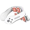 Rechargeable Neck Massager Deep Tissue with 5 Adjustable Massage Modes,Neck Tension or Pain Relief, Cordless Portable Cervical Muscle Relaxer Parents or Friends Gift White