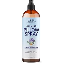 Calming Pillow Spray 8 floz - Pure, Natural Essential Oils Cedarwood, Lavender Pillow Spray for Sleeping - Linen Sprays and Room Mist - Sleep Spray for Pillows, Bedding, Bed, Sheets Nexon Botanics
