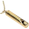 Stress Relief Breathing Necklace, Relax Safe Stainless Steel Breathing Necklace Jewelry Gift Portable for MeditationGold