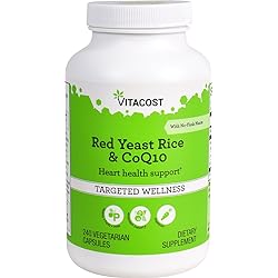 Vitacost Red Yeast Rice & CoQ10 with No-Flush Niacin -- 240 Vegetarian Capsules