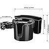 Wiicare Wheelchair Cup Holder, 2-in-1 Water Bottle and Storage Box, Designed Cup Holder for Bottle with Handle, Cup Holder for Wheelchair, Walker, Rollator, Stroller, Bike