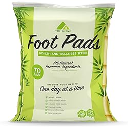 All Natural Ingredients Foot Pads, 70 Pads - Improves Sleep Quality, Relieves Stress and Fatigue, Boosts Energy, Safe and Easy to Use, Highly Effective, Remove Odor Suitable for Everyday Use