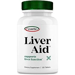 Liverite Liver Aid 120 Tablets, Liver Support, Liver Cleanse, Liver Care, Liver Function, Energy