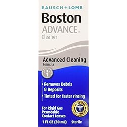 Contact Lens Solution by Boston Advance, for Gas Permeable Contact Lenses, 1 Fl Oz Pack of 4