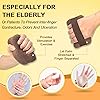Palm Grip Protector for Hand Contracture Cushion Palm Splint Finger Contracture Cushion Palm Guard Cushion Grip with Elastic Band for Bedridden Brown, 1 Pair
