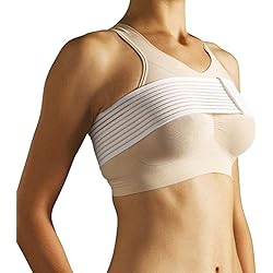 CAREFIX Implant Stabilizer Band 8113 White by TYTEX- Post-Surgery Breast Implant Support Band- Chest Compression Support- Breast Augmentation Strap