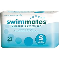 Swimmates Adult Swim Underwear, Pull-Up with Tear-Away Side Seams, Unisex, Disposable, SmallYouth XL 22"- 36" Waist, 22 Count Pack of 1