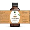 SVA Organics Fenugreek Carrier Oil - 1 Oz 30ml - 100% Pure, Natural, Unrefined, Cold Pressed & Therapeutic Grade with Premium Glass Dropper for Nourished Skin, Hair Care, Body Massage & Aromatherapy