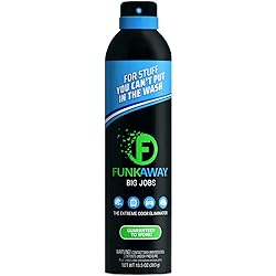 FunkAway Odor Eliminator Spray for Clothes, Shoes and Gear, Black 13.5 oz