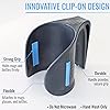 HealthSmart DUO Beverage Grip Handle for Mugs, Glasses and Bottles, Protects Hands from Hot Mug Surfaces, Blue, 0.5 Pound