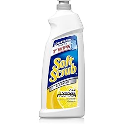 Soft Scrub - 2340015020 15020CT Lemon Cleanser, Non-Bleach, 36oz Bottle Case of 6