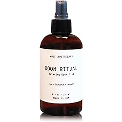 Muse Bath Apothecary Room Ritual - Aromatic and Relaxing Room Mist, 8 oz, Infused with Natural Essential Oils - Aloe Eucalyptus Lavender