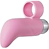 Adam & Eve Rechargeable 10-Speed Silicone Finger Vibrator, Pink | With Removable Bullet Vibrator | Waterproof and Submersible | Great for Solo and Couples Play