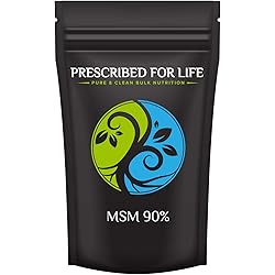 Prescribed for Life MSM - Methylsulfonylmethane Powder 99% Purity - 80 Mesh, 1 kg