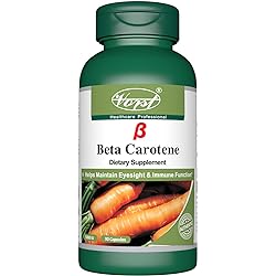 Vorst Beta-Carotene 1.5 mg 5000 IU Vitamin A 90 Capsules Supports Vision Health Powerful Antioxidant