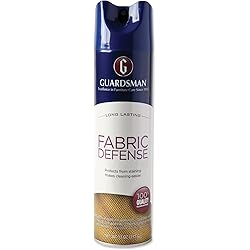 Guardsman Fabric Defense & Upholstery Protector Blocks Stains and Repels Liquid, Use on Microfiber, Rugs, Carpeting, Fabric Apparel, Easy Clean, Odorless, No Chemical Cleaner 11 Oz 460900