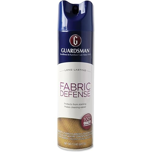 Guardsman Fabric Defense & Upholstery Protector Blocks Stains and Repels Liquid, Use on Microfiber, Rugs, Carpeting, Fabric Apparel, Easy Clean, Odorless, No Chemical Cleaner 11 Oz 460900