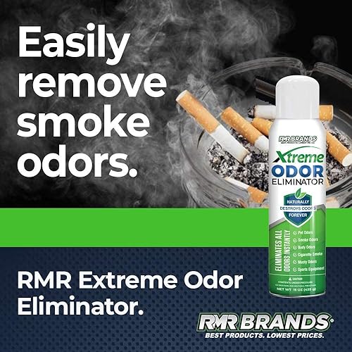 RMR-Xtreme Odor Eliminator - Naturally Destroys Odors Forever, Organic Solution, No VOCs, Removes Musty Odors, Non Corrosive, Nonflammable, Biodegradable, Safe and Easy to Use, 1 Pack, 15 Ounces Each
