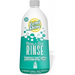 Lemi Shine - Shine Dry Natural Dishwasher Rinse Aid, Hard Water Stain Remover 1 Pack - 25 oz
