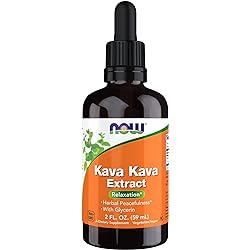 NOW Supplements, Kava Kava Liquid Extract with Glycerin, Dropper Included, Relaxation, 2-Ounce