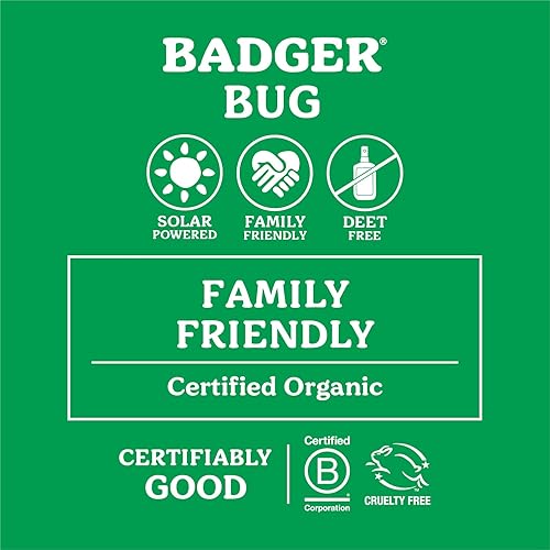 Badger - Anti-Bug Balm Tin, DEET-Free Mosquito Repelling Balm, Badger Balm Bug Repellent, Certified Organic Insect Repellent, 2 oz