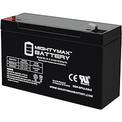 ML12-6F2 - 6 Volt 12 AH, F2 Terminal, Rechargeable SLA AGM Battery