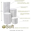GT USA Organic Cotton Soft Woven White 2" Width, 2 Pack | Cotton Elastic Bandage Wrap | Latex Free | Hook & Loop Fastener at One End | Hypoallergenic Compression Roll for Sprains & Injuries