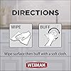 Weiman Stainless Steel Wipes Large Microfiber Cloth Removes Fingerprints Residue Water Marks and Grease from Appliances - Works Great on Refrigerators Dishwashers Ovens Grills - Packaging May Vary
