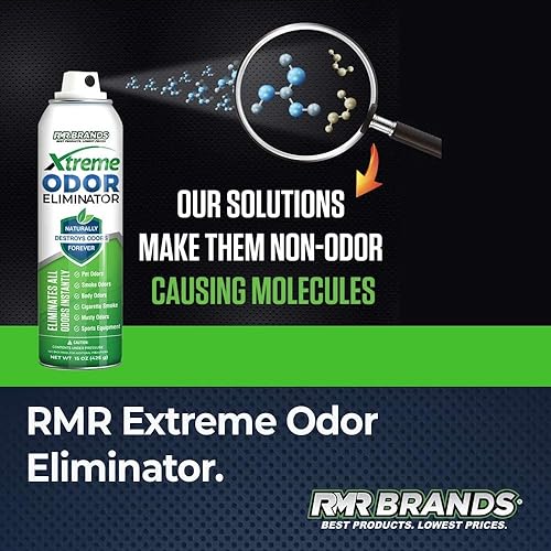 RMR-Xtreme Odor Eliminator - Naturally Destroys Odors Forever, Organic Solution, No VOCs, Removes Musty Odors, Non Corrosive, Nonflammable, Biodegradable, Safe and Easy to Use, 1 Pack, 15 Ounces Each