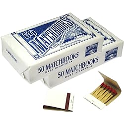 100 Plain White Matches Matchbooks for Wedding Birthday Wholesale Made in America