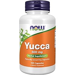 NOW Supplements, Yucca Yucca spp. 500 mg, 4:1 Concentrate, Herbal Supplement, 100 Capsules