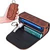 Goodern Compatible for Protective Case Cover Anti-Shock Protective Cover Frosted Leather Carry Case for IQOS 3.0IQOS 3 Duo Brown