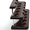 Wooden Tobacco Pipe Stand Rack Case Display Holder for 10 Smoking Pipes Hand Carved by KAFpipeWorkshop from Solid AshTree Wood
