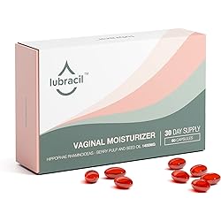 Lubracil – Intimate Moisturizer, Feminine Products for Dryness Relief with Sea Buckthorn, Omega 6, 7, 9, Vitamin A, Vitamin E, Feminine Itch Relief Products, 60 Soft Gels