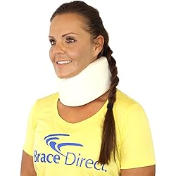 Foam Cervical Neck Collar for Neck Injuries, Aligns The Spine, Rehabilitates Neck, Head Spinal Injuries - Wraps to Provide Pain Relief & Support, Limits Mobility & Provides Protection by Brace Direct