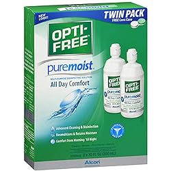 OPTI-FREE PureMoist Multi-Purpose Contact Lens Solution 20 oz Pack of 2