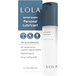 LOLA Personal Water-Based Lube for Sexual Wellness - Natural Ingredients with No Irritating Additives or Fragrance for Sensitive Skin - Lubricant for Him, Her, and Couples