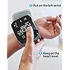 Oklar Blood Pressure Monitor LED Backlit Display Automatic Wrist Cuff Blood Pressure Machine 120x2 Reading Memory Bp Monitor with Carrying Case, Black
