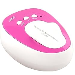 Hiibaby® Portable CE-3200 Professional Digital Ultrasonic Contact Lens Cleaner 7W 46KHz Cleaning Machine Daily Care Rose
