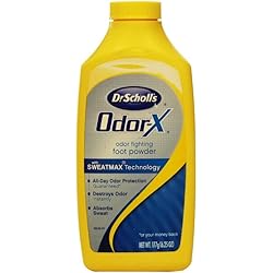 Dr. Scholl's Odor-X Odor Fighting Foot Powder 6.25 oz. Quantity of 5
