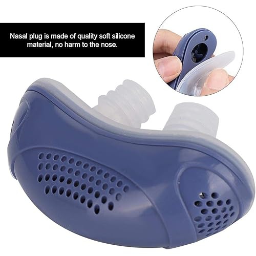 Anti Snoring Aid Sleep Device, Anti Snoring Sleeping Breath Aid Health Care Accessory Anti Snoring Devices for Natural and Comfortable Sleep, Instant, Fast and Safe Snore ReliefBlue