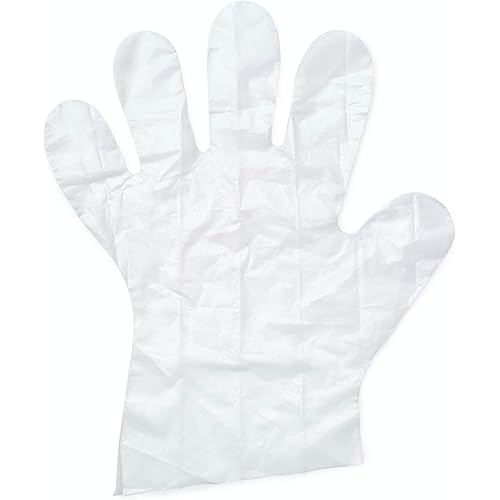 Perfect Stix Foodservice Poly Glove - Latex Free & Powder Free. Pack of 500ct. Medium Fits Most Hands. Food Prep and Cleaning