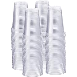 500 Pack - 9 oz.] Clear Disposable Plastic Cups - Cold Party Drinking Cups