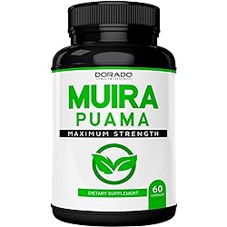 Muira Puama Root Extract 1000mg for Men and Women - Premium Capsules - 60 Count - Zero Fillers - Third Pary Tested - Gluten Free & Non-GMO - USA Made - Quality Guarantee - Tested for Potency & Purity