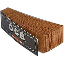OCB 15160 Unbleached Virgin Unbleached Filter Tips Perforated - Wood Fibre 18 X 60 Mm, 25 X 50 Filter Multicoloured