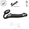strap-on-me | Vibrating Bendable Strap-On | 3 Stimulation Zones Motors | Remote Control with LED | Shape Memory Technology | No Harness Needed | Reddot Award 2019 Winner - Size L - Black